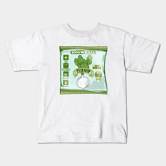 Turnip seeds Kids T-Shirt by mailboxdisco